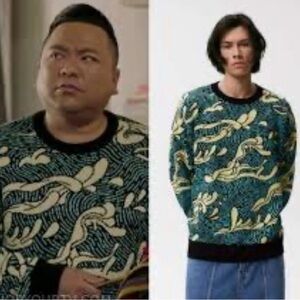 ZARA X DIAZ FAES Men's unisex Pullover Sweater all over print Size M